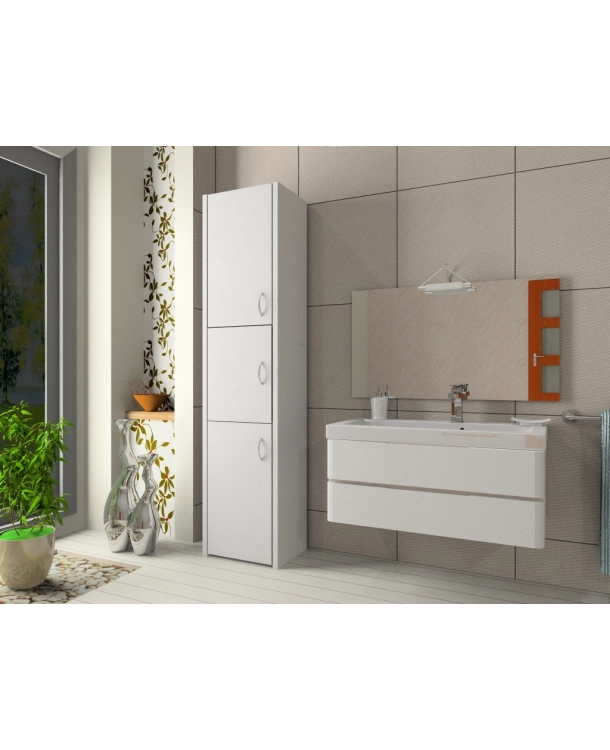 Słupek łazienkowy Adaś 3D biały 30 cm